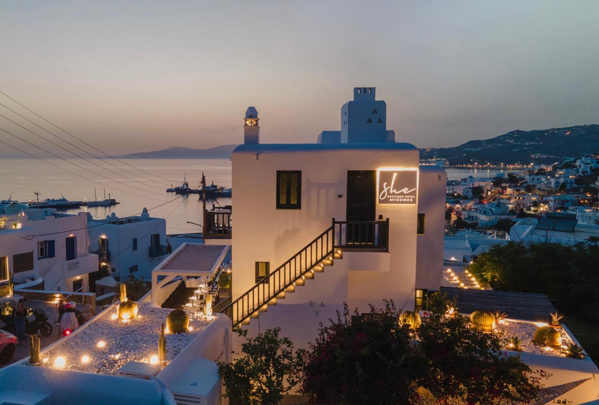 Mykonos Town She Mykonos Boutique Hotel מראה חיצוני תמונה